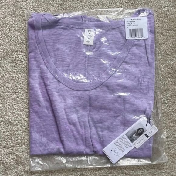 NWT BP U-Neck Purple Tee - Picture 6 of 7